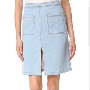 Splendid Split Front Denim Skirt